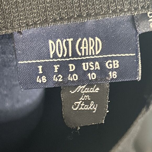 Post Card Ski Pants Women's Size 10 Black Postcard Bodycon Luxury Apres' Italy - Picture 5 of 6